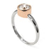 Two Tones Solitaire Bezel Diamond Ring - Emerson No. 18